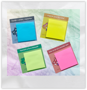 Notas adhesivas de otra dimensión